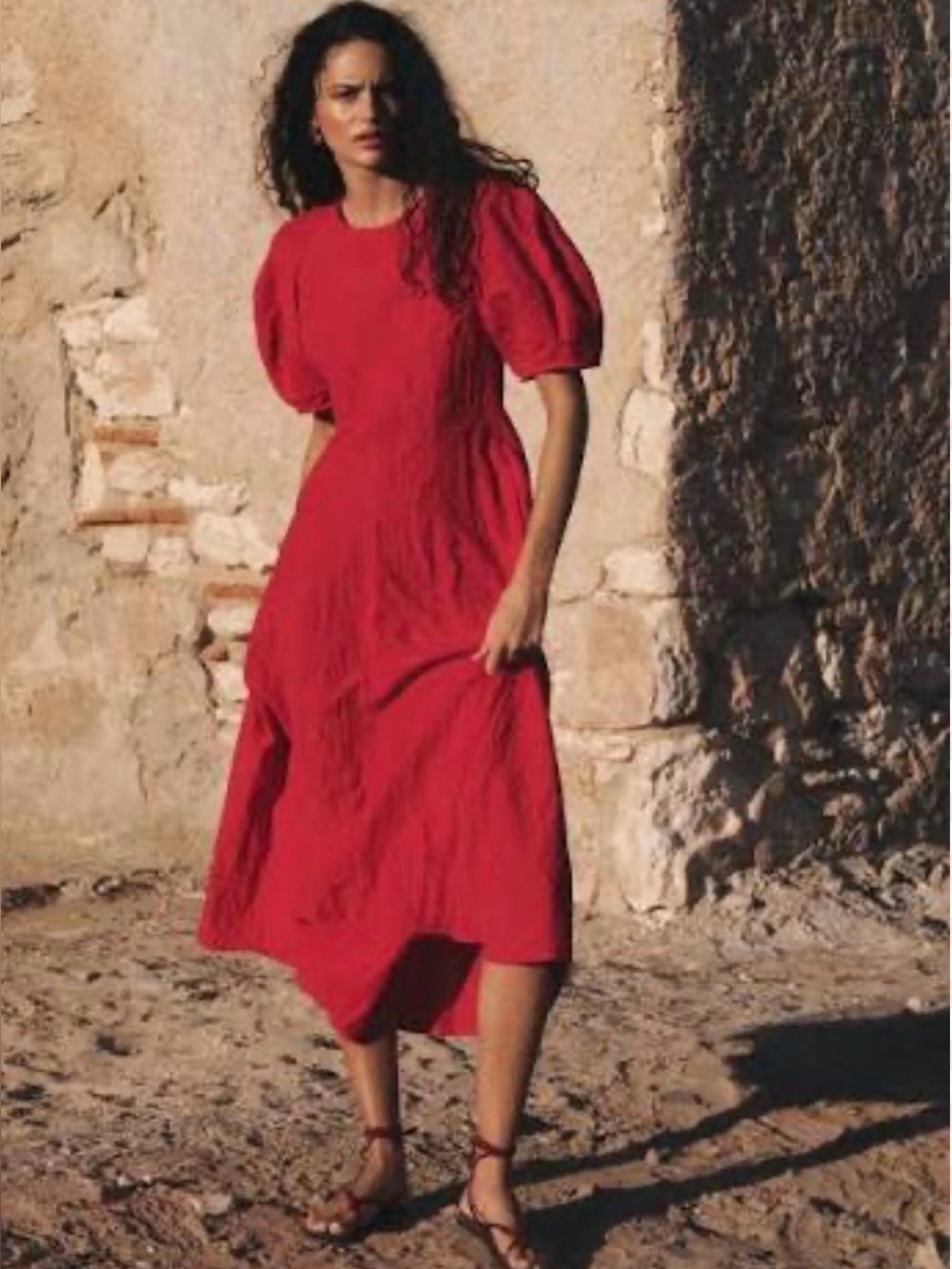 Apiece Apart Bettina Maxi Dress in Red